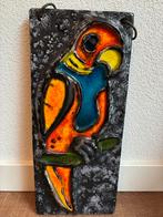 Carstens Keramik West-Germany Wandbord 46x20 cm Papegaai, Ophalen of Verzenden