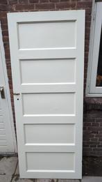 Paneeldeur met 5 vlakken, Doe-het-zelf en Verbouw, Deuren en Horren, Ophalen, 80 tot 100 cm, Binnendeur, Minder dan 200 cm