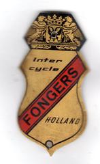 BALHOOFDPLAATJE FONGERS INTERCYCLE GRONINGEN HOLLAND, Verzenden, Gebruikt, Overige typen