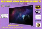 KB ELEMENTS 55 INCH 4K FRAMELESS SMART TV, Audio, Tv en Foto, Televisies, Nieuw, Overige merken, 100 cm of meer, Smart TV