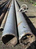 set super stevige lange zware zilverkleurige waslijn palen, Ophalen, Gebruikt, 250 cm of meer, Palen