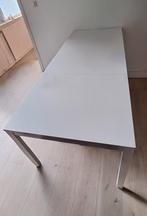Witte Eettafel - Rechthoekig, Huis en Inrichting, Tafels | Eettafels, Ophalen, Gebruikt, 100 tot 150 cm, 50 tot 100 cm