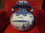 Oud chinees porceleinen buik vaas, visser en landschap 31cm, Antiek en Kunst, Ophalen of Verzenden