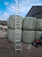 Aluminium 16 treden ladder 4.30 m of trap, Doe-het-zelf en Verbouw, Ladders en Trappen, Ophalen, 4 meter of meer