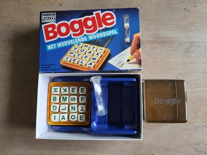 spel Boggle, Hobby en Vrije tijd, Gezelschapsspellen | Bordspellen, Gebruikt, Een of twee spelers, Drie of vier spelers, Vijf spelers of meer