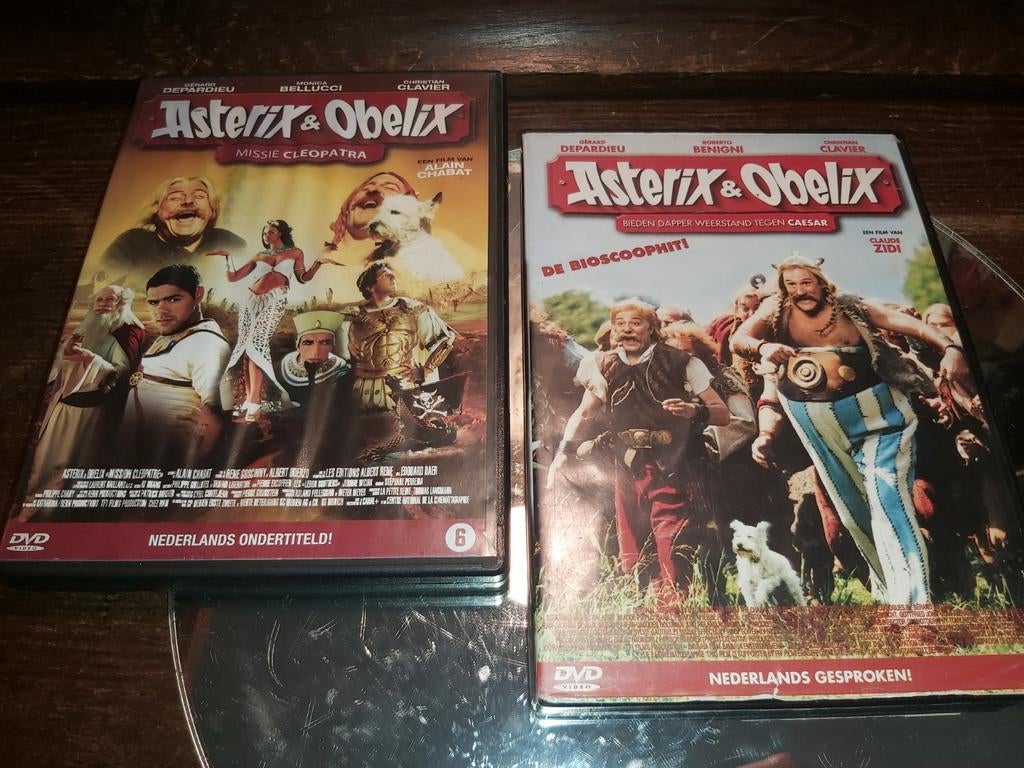 2x DvD: Asterix & Obelix, samen nu 20 euro, Alle leeftijden, Ophalen of Verzenden, Zo goed als nieuw