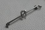 zilveren broche/spelt met hoefijzer en zweep, Verzenden, Zilver, Broche