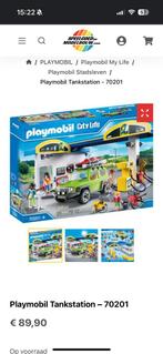 Playmobil tankstation, Ophalen, Zo goed als nieuw, Complete set