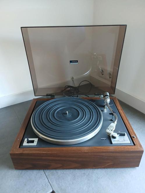 Mooie Sanyo TP 92S  met originele stofkap, Audio, Tv en Foto, Platenspelers, Gebruikt, Platenspeler, Overige merken, Ophalen of Verzenden