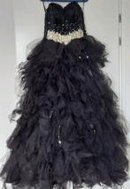 Lange Organza veren jurk | kleur zwart, Kleding | Dames, Ophalen
