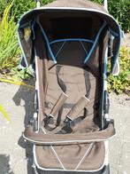 Hauck buggy bruin met blauw, met regenhoes., Ophalen, Gebruikt, Overige merken