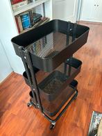 Rolkast IKEA zwart, Ophalen, Gebruikt