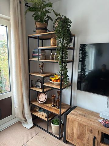 Mango hout vakkenkast 185x80x40 beschikbaar voor biedingen