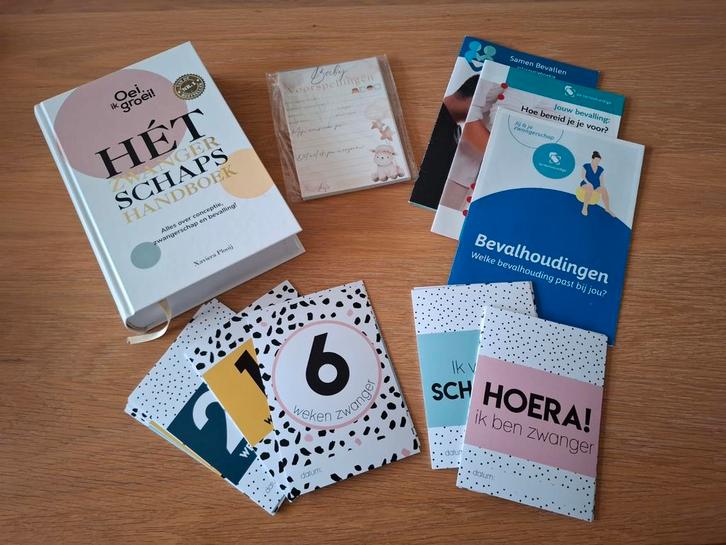 Zwangerschap Startpakket - Oei ik groei, Info & Mijlpalen, Boeken, Zwangerschap en Opvoeding, Zo goed als nieuw, Zwangerschap en Bevalling