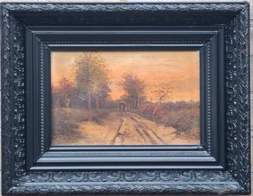 Louis Apol (1850-1936), Bosgezicht.  Ca 1900. 42/35 cm. beschikbaar voor biedingen