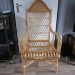 Nette rotan stoel begin jaren 70., Ophalen, Gebruikt, Bruin, Riet of Rotan