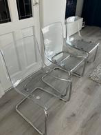 IKEA Tobias stoel Transparant 3x, Ophalen, Overige materialen, Gebruikt, Drie