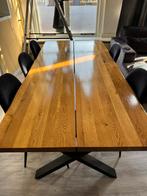 Eettafel met 5 stoelen Vandaag Af Te Halen!, Huis en Inrichting, Tafels | Eettafels, Ophalen, Gebruikt, Eikenhout, 200 cm of meer