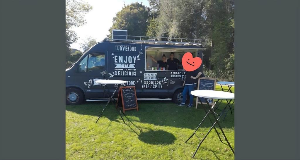 Foodtruck te koop met 3 x koeling en 3 xfrituur aubaire mari, Ophalen of Verzenden