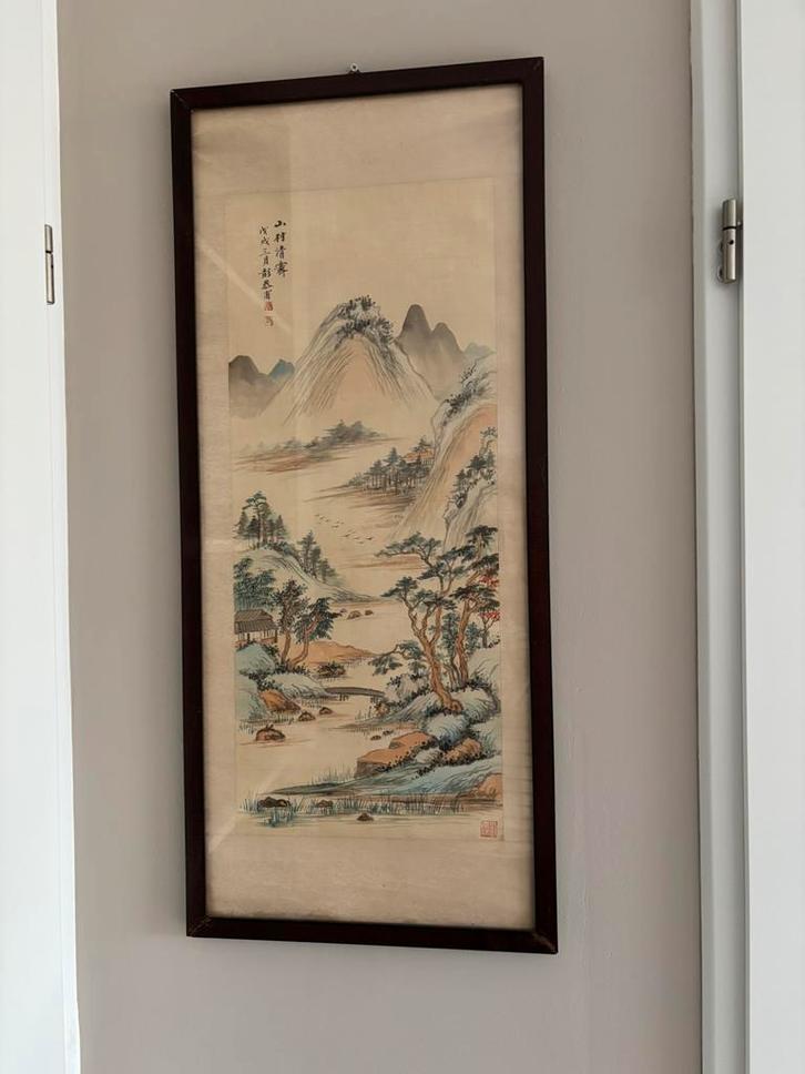 Vintage Aziatische kunst, Antiek en Kunst, Kunst | Niet-Westerse kunst, Ophalen