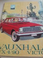 Rond 1960 Nederlands Vauxhall Victor VX 4/90 getekende afbee, Boeken, Auto's | Folders en Tijdschriften, Ophalen of Verzenden