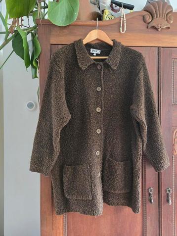 kaki groen teddy vest- Maat M - beschikbaar voor biedingen