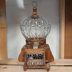 Vintage Vogelkooi Hout & Metaal - Decoratief, Huis en Inrichting, Ophalen of Verzenden, Gebruikt