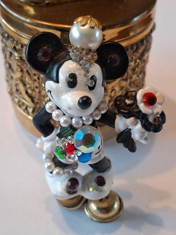 Verzamel item grote Mickey Mouse broche 1986 Walt Disney, Sieraden, Tassen en Uiterlijk, Broches, Gebruikt, Overige materialen