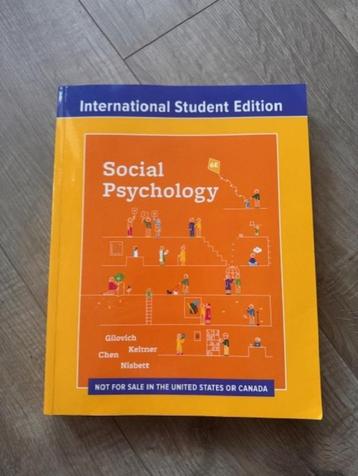 Social Psychology 9781324045595 beschikbaar voor biedingen