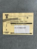Cambuur - FC Utrecht inventatie 98-99, Verzamelen, Ophalen of Verzenden, Gebruikt, F.C. Utrecht