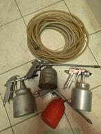 Compressor onderdelen  flink stuk slang en verfspuiten, Minder dan 25 liter, Ophalen of Verzenden, Gebruikt, Minder dan 200 liter/min