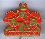 Bonanza zonen rood op koper TV/stripfiguur speldje ( R_065 ), Verzamelen, Speldjes, Pins en Buttons, Verzenden, Nieuw, Figuurtje