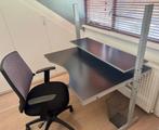 Bureau + bureaustoel, Huis en Inrichting, Bureaus, Ophalen of Verzenden, In hoogte verstelbaar, Gebruikt, Bureau