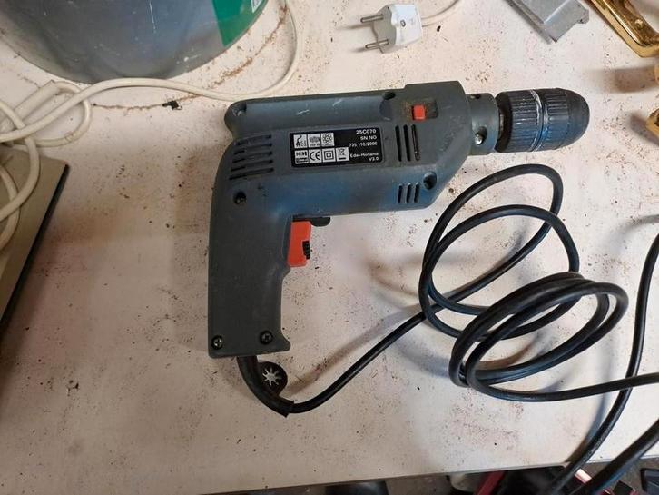 Kinzo Boormachine - Gebruikt, Doe-het-zelf en Verbouw, Gereedschap | Boormachines, Gebruikt, Boormachine, 400 tot 600 watt, Klopboormechanisme