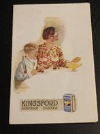 FOLDER KINGSFORD, DURYEA, RECEPTEN., Boeken, Catalogussen en Folders, Ophalen of Verzenden, Gelezen
