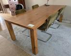 Riant grote handgemaakte eetkamertafel., Huis en Inrichting, Ophalen, 100 tot 150 cm, 200 cm of meer, Zo goed als nieuw