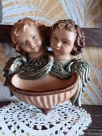 Vintage Wijwaterbakje met Engelen, Antiek en Kunst, Ophalen of Verzenden