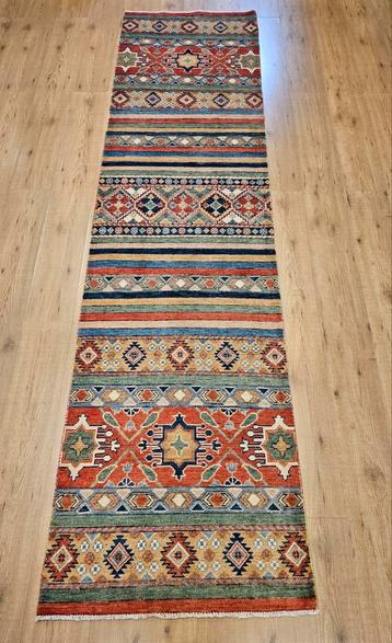 Handgeknoopt oosters tapijt loper kazak 307x81 beschikbaar voor biedingen