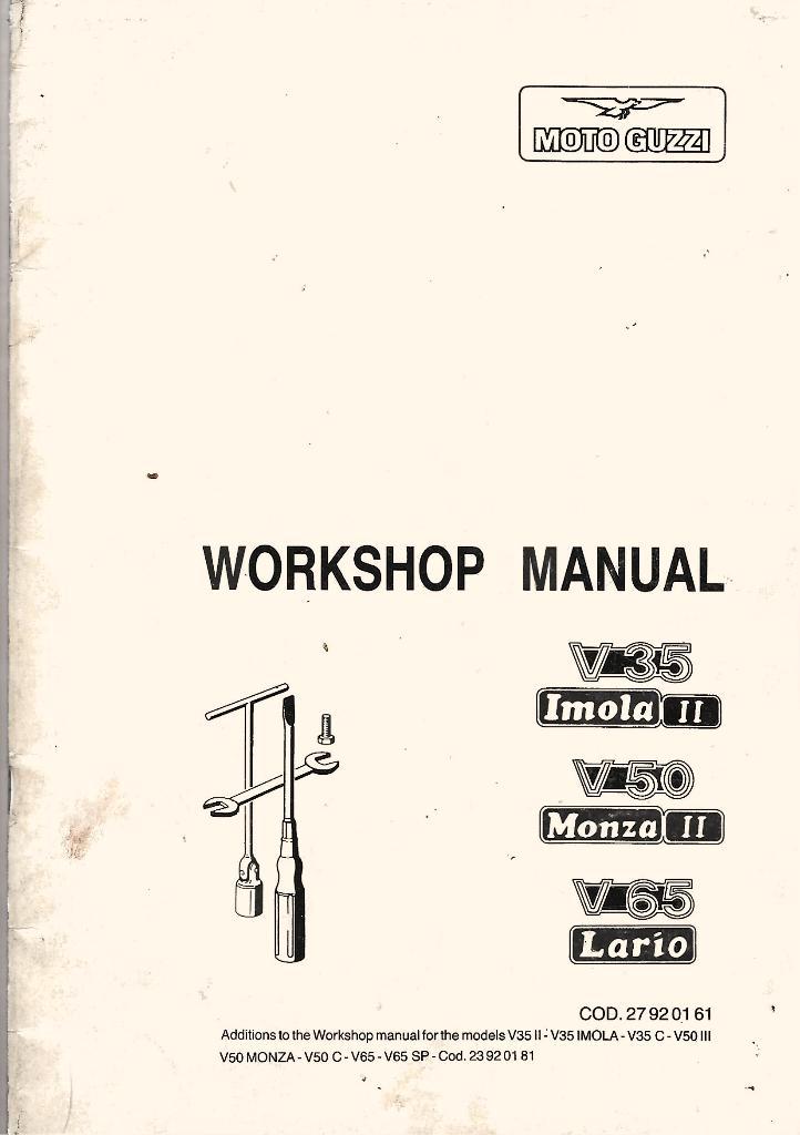 Moto Guzzi V35 Imola II V50 Monza II V65 Lario Additions, Motoren, Handleidingen en Instructieboekjes, Moto Guzzi, Ophalen of Verzenden