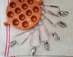 Vintage Escargot Tangetjes - 6 Stuks, Ophalen of Verzenden