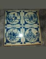 Delfts blauwe tegeltableau met tafereeltjes, Ophalen of Verzenden