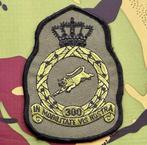 Patch Kroonembleem RNLAF 300 Squadron Groen, Embleem of Badge, Nederland, Luchtmacht, Ophalen of Verzenden
