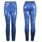 Blauwe glimmende legging wetlook leren lak dames broek, Kleding | Dames, Broeken en Pantalons, Nieuw, Lang, Blauw, Verzenden