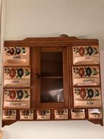 Antiek kruidenkastje - 59x54x13 cm - Perfecte staat, Antiek en Kunst, Ophalen of Verzenden