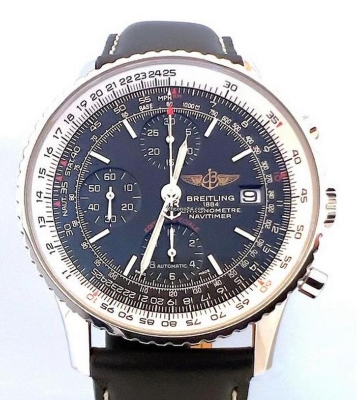 Breitling navitimer heritage chrono FULL set ZGAN serviced, Sieraden, Tassen en Uiterlijk, Horloges | Heren, Zo goed als nieuw