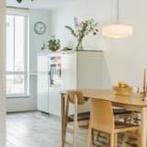 RECHTE KEUKEN MET KASTENWAND + APPARATUUR, Huis en Inrichting, Ophalen, Wit, Graniet of Steen, Dubbelwandige keuken