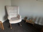 Schommelstoel babykamer crème/off white velvet, Ophalen, Zo goed als nieuw