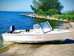 Polyester boot met motor, aanhanger en toebehoren, Watersport en Boten, Overige Watersport en Boten, Ophalen, Gebruikt
