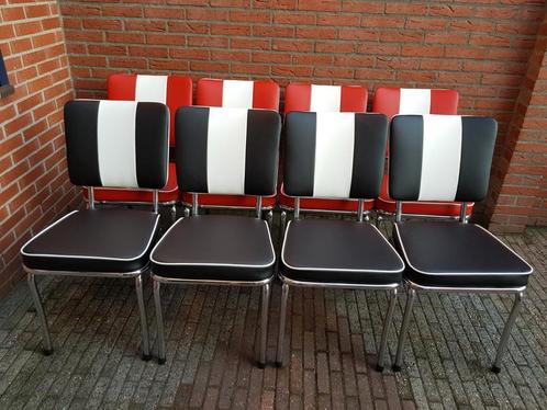 FIFTIES SIXTIES AMERIKAANSE BEL AIR DINER STOELEN MET TAFEL, Huis en Inrichting, Stoelen, Zo goed als nieuw, Vijf, Zes of meer stoelen