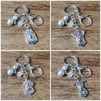 Tas / Sleutelhanger div. hondenrassen silver plated + engel, Verzenden, Nieuw